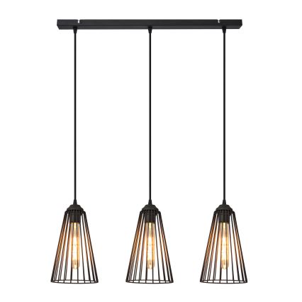Pendel TORRI 3xE27/15W/230V sort