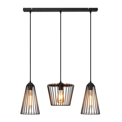 Pendel TORRI 3xE27/15W/230V sort