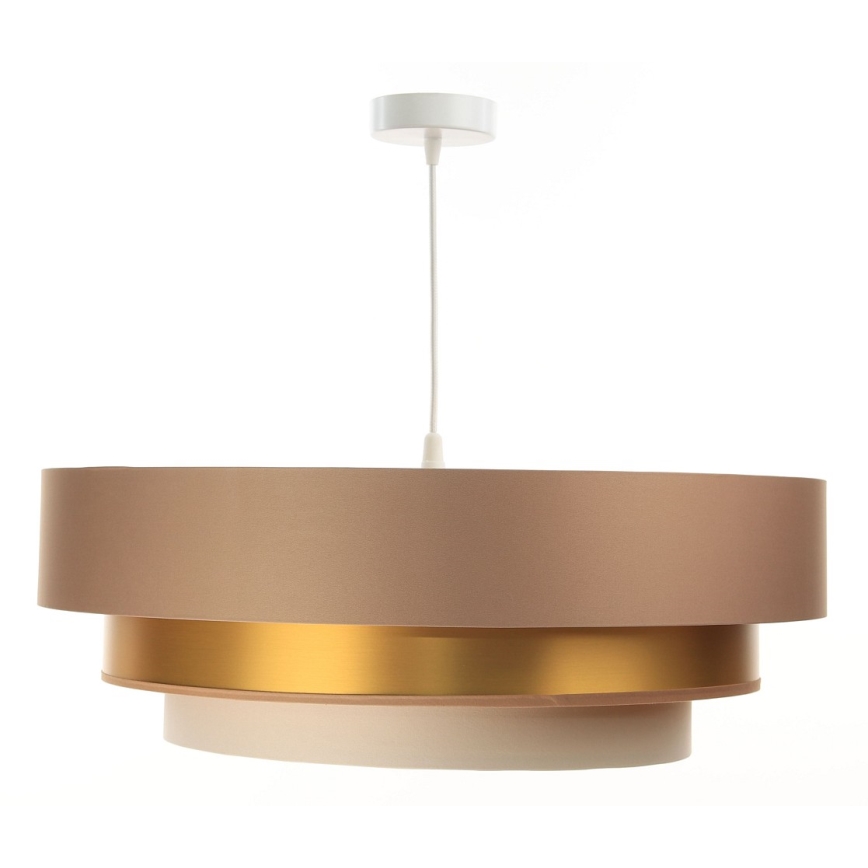 Pendel TRINITI 1xE27/60W/230V beige/guld