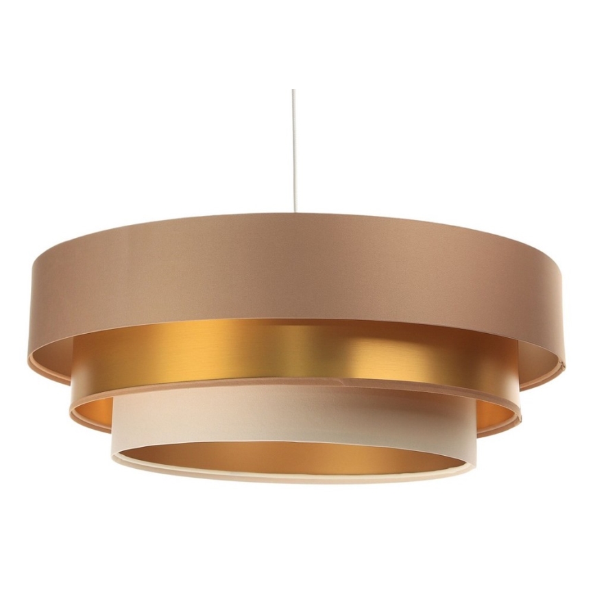 Pendel TRINITI 1xE27/60W/230V beige/guld