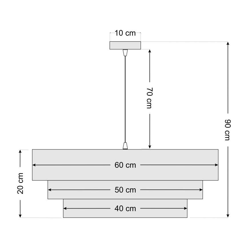 Pendel TRINITI 1xE27/60W/230V blå/guld