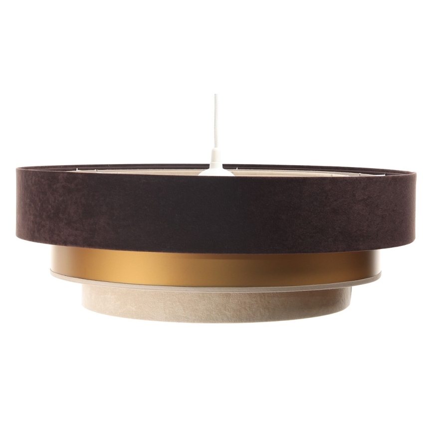 Pendel TRINITI 1xE27/60W/230V brun/guld/beige