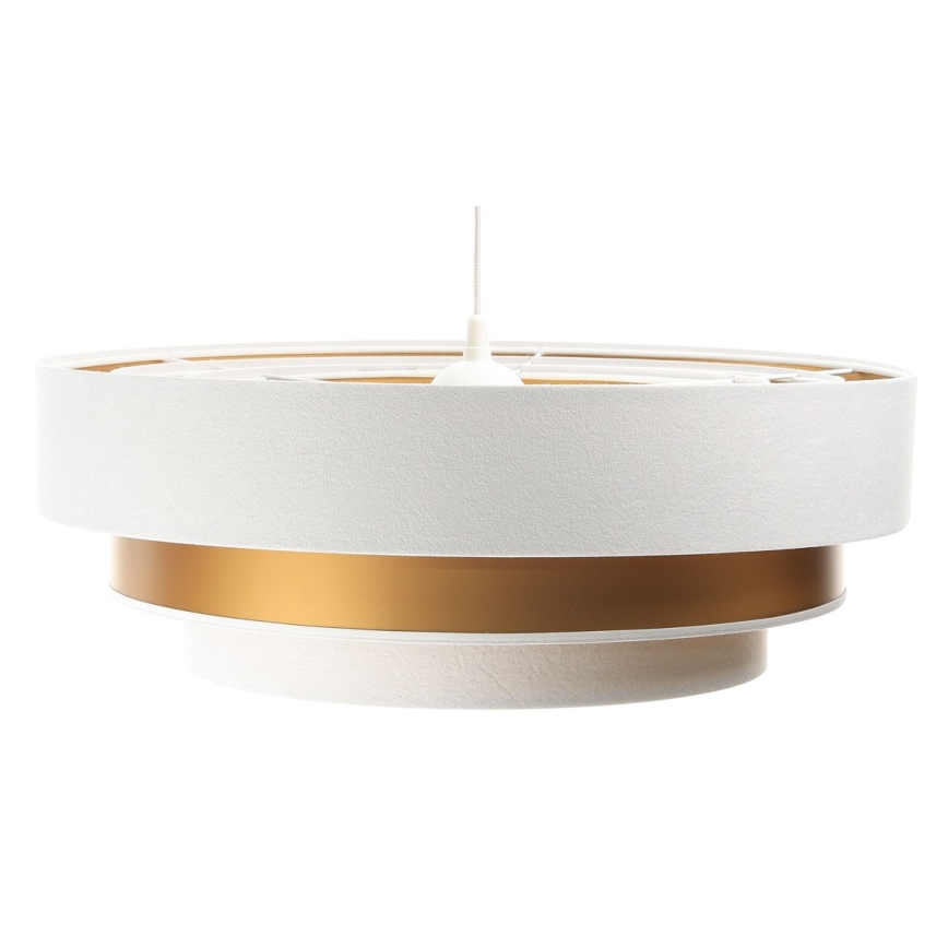 Pendel TRINITI 1xE27/60W/230V hvid/guld
