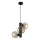 Pendel TUBE 3xE27/60W/230V sort/røget beige