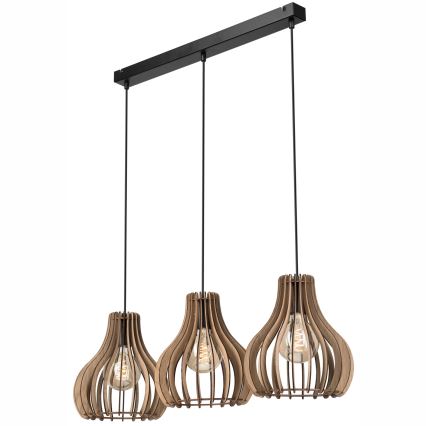 Pendel TUCCI 3xE27/15W/230V eg/sort