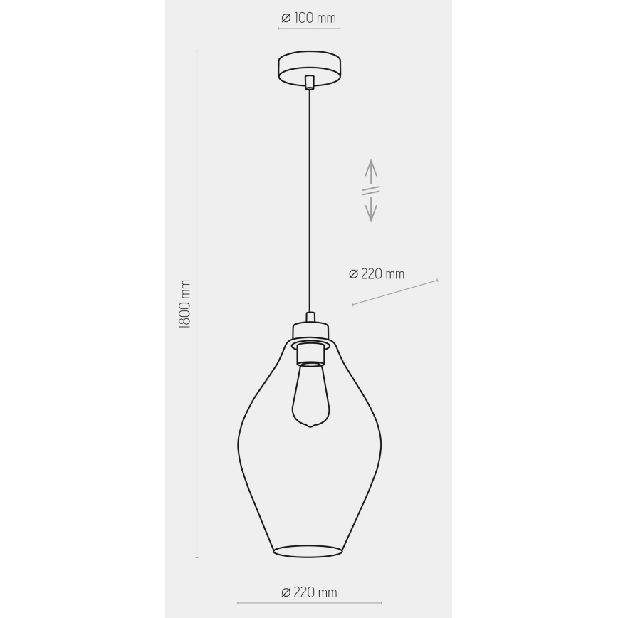 Pendel TULON 1xE27/60W/230V