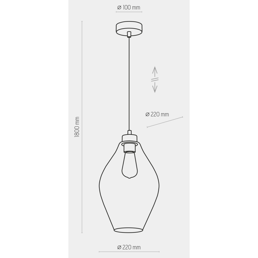 Pendel TULON 1xE27/60W/230V