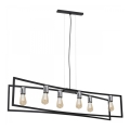 Pendel TUNJA 6xE27/60W/230V sort/skinnende krom
