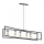 Pendel TUNJA 6xE27/60W/230V sort/skinnende krom