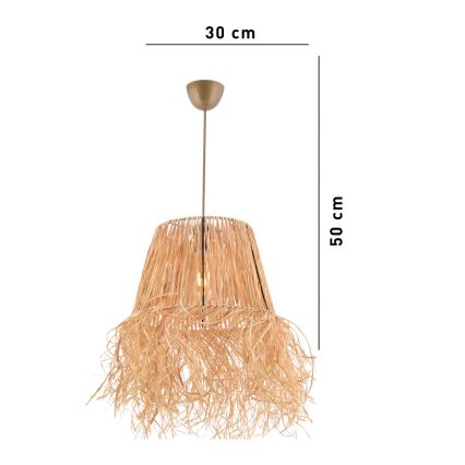 Pendel VALANCE 1xE27/40W/230V brun