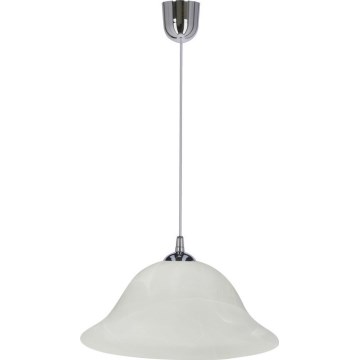 Pendel VERA 1xE27/60W/230V skinnende krom/hvid