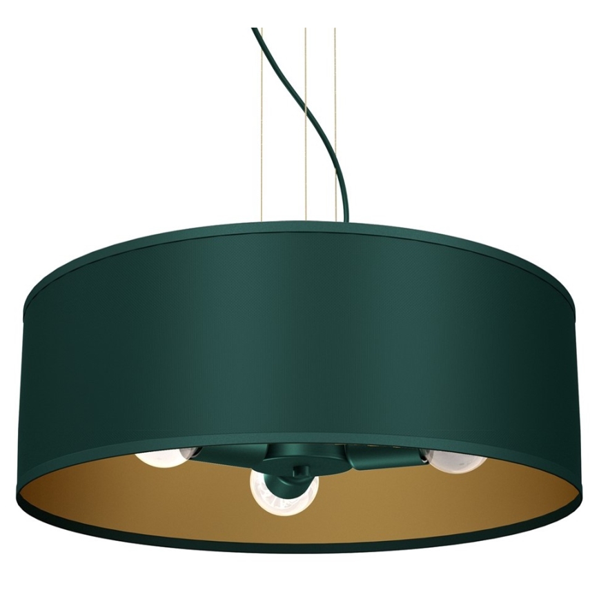 Pendel VERDE 3xE27/60W/230V grøn