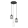 Pendel VERDI 3xE27/15W/230V diameter 30 cm sort/grå/hvid
