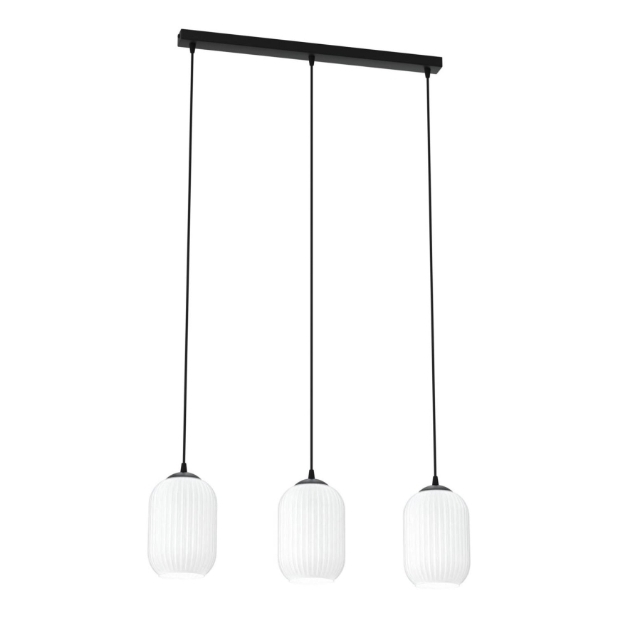 Pendel VERDI 3xE27/15W/230V sort/hvid