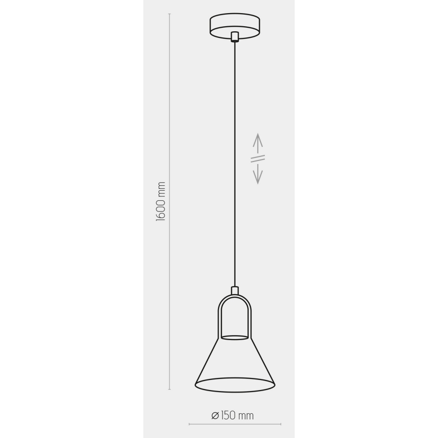 Pendel VICHY 1xGU10/10W/230V