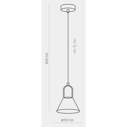 Pendel VICHY 1xGU10/10W/230V