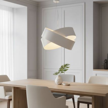 Pendel VIENO 3xE27/15W/230V hvid