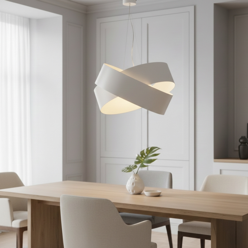 Pendel VIENO 3xE27/15W/230V hvid