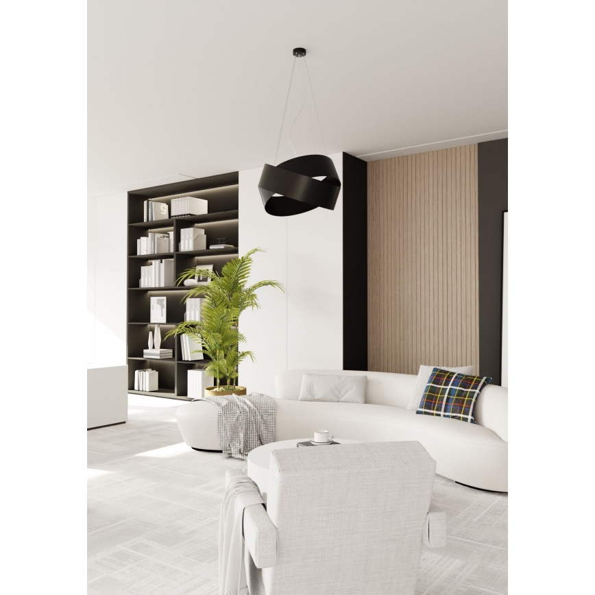 Pendel VIENO 3xE27/15W/230V sort