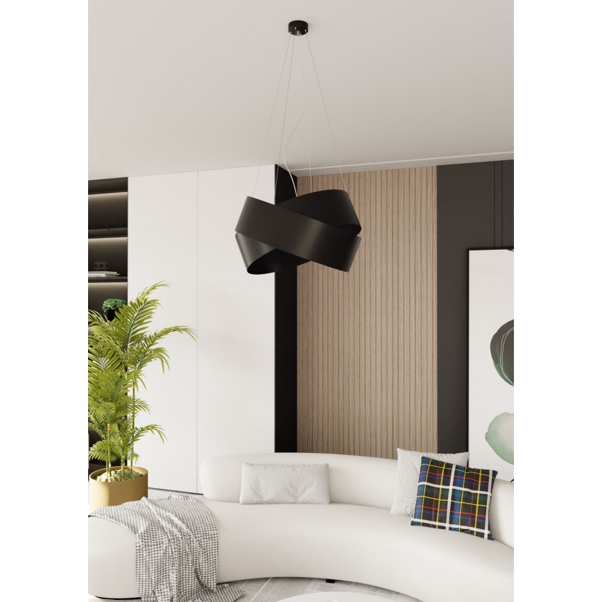 Pendel VIENO 3xE27/15W/230V sort