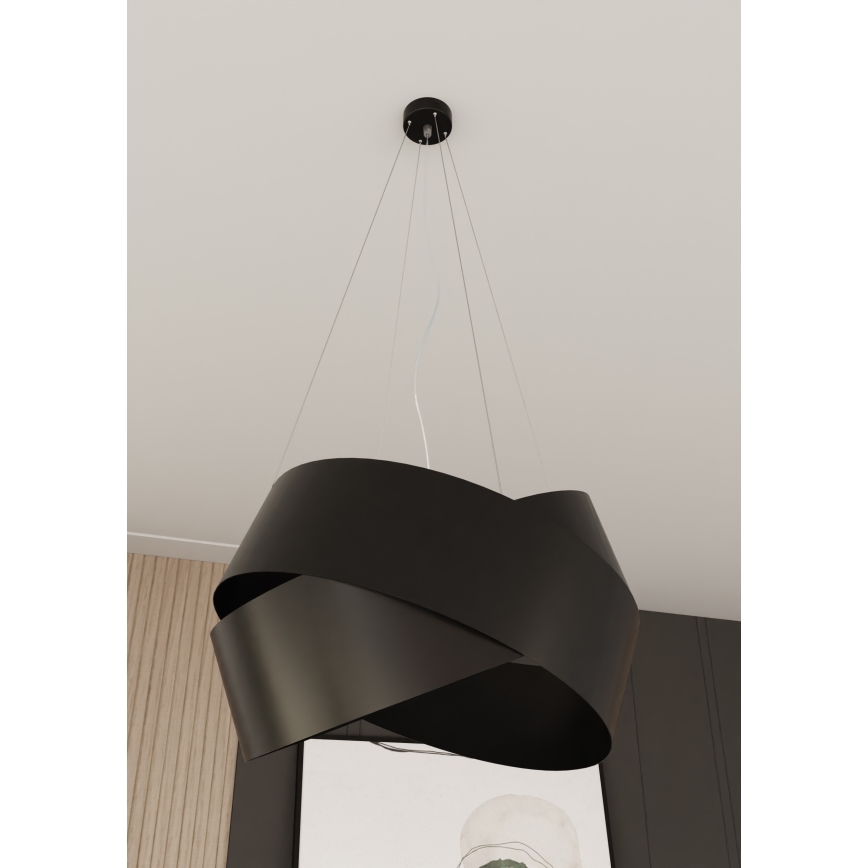 Pendel VIENO 3xE27/15W/230V sort