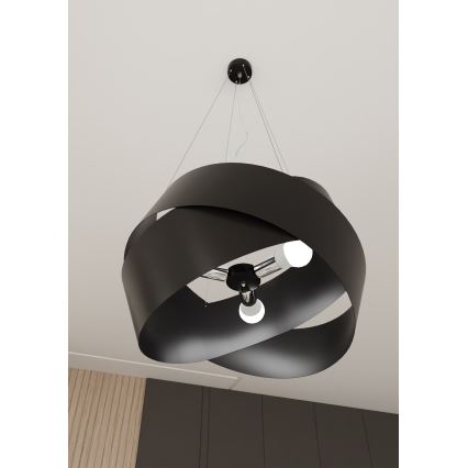 Pendel VIENO 3xE27/15W/230V sort