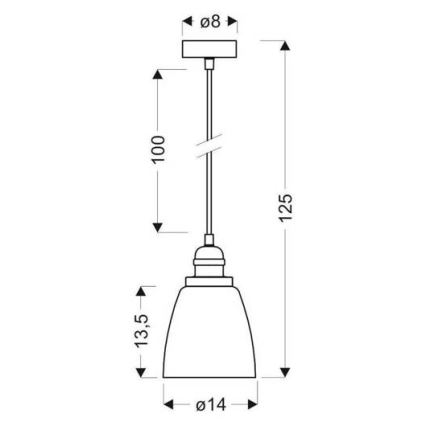 Pendel VOICE 1xE27/40W/230V