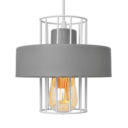 Pendel VOLTA 1xE27/15W/230V grå