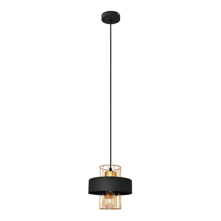 Pendel VOLTA 1xE27/15W/230V sort/gylden