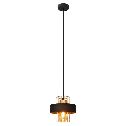 Pendel VOLTA 1xE27/15W/230V sort/gylden