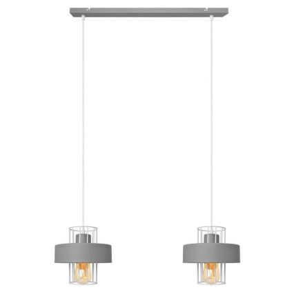 Pendel VOLTA 2xE27/15W/230V grå