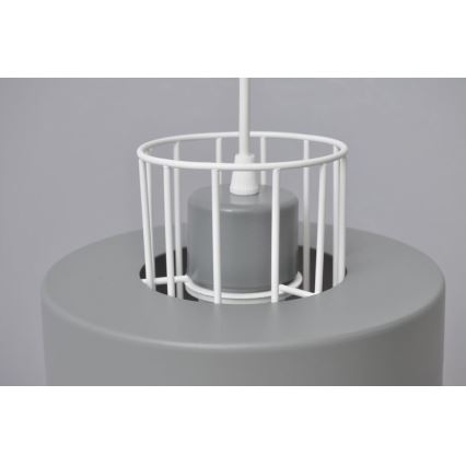 Pendel VOLTA 3xE27/15W/230V diameter 42 cm grå