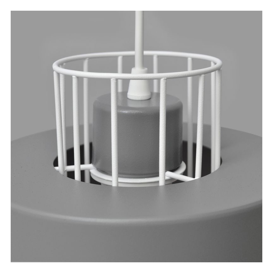Pendel VOLTA 3xE27/15W/230V diameter 42 cm grå