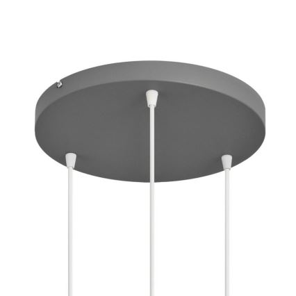 Pendel VOLTA 3xE27/15W/230V diameter 42 cm grå