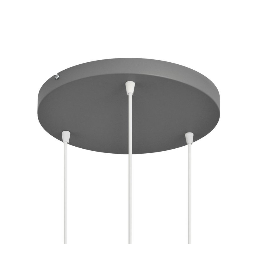 Pendel VOLTA 3xE27/15W/230V diameter 42 cm grå