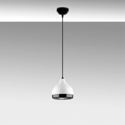 Pendel YILDO 1xE27/40W/230V hvid/sort