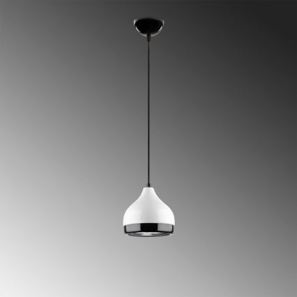 Pendel YILDO 1xE27/40W/230V hvid/sort