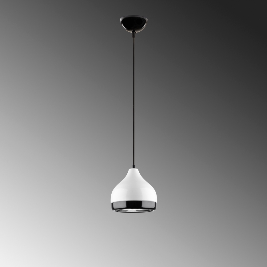 Pendel YILDO 1xE27/40W/230V hvid/sort