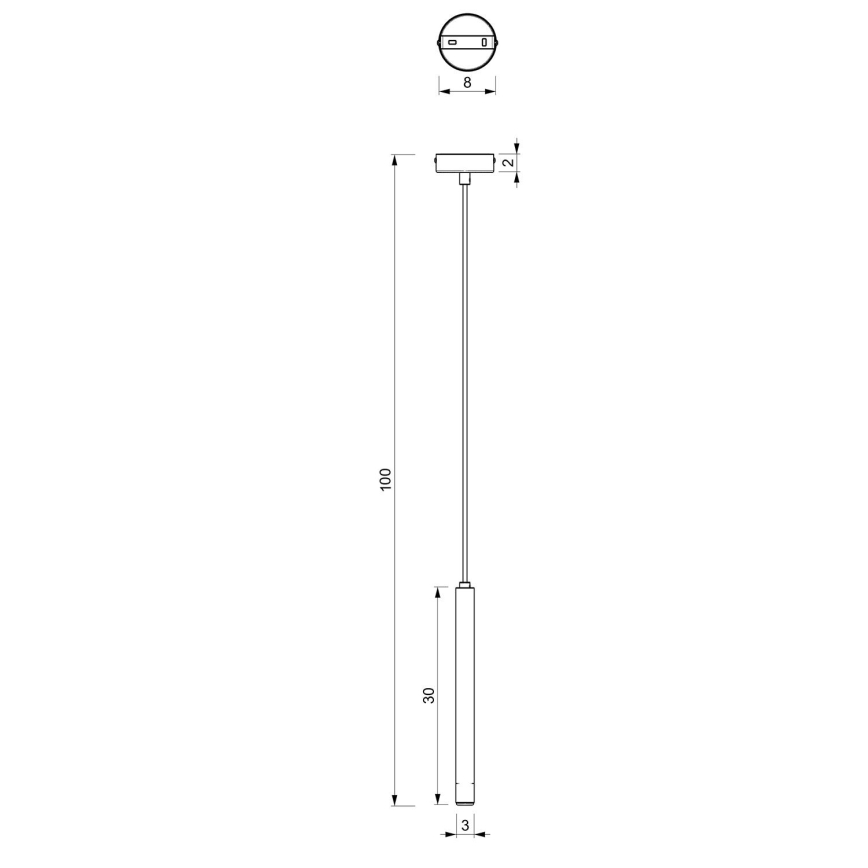 Pendel YORU 1xG9/8W/230V 30 cm messing