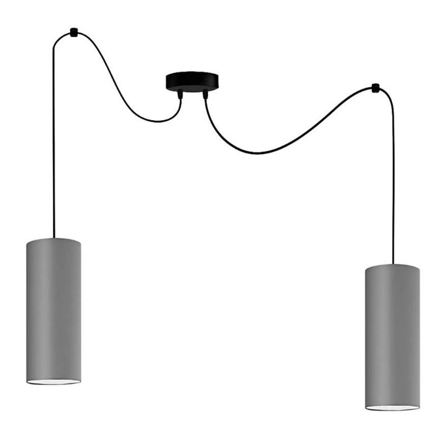 Pendel ZIK 2xE27/40W/230V edderkop grå