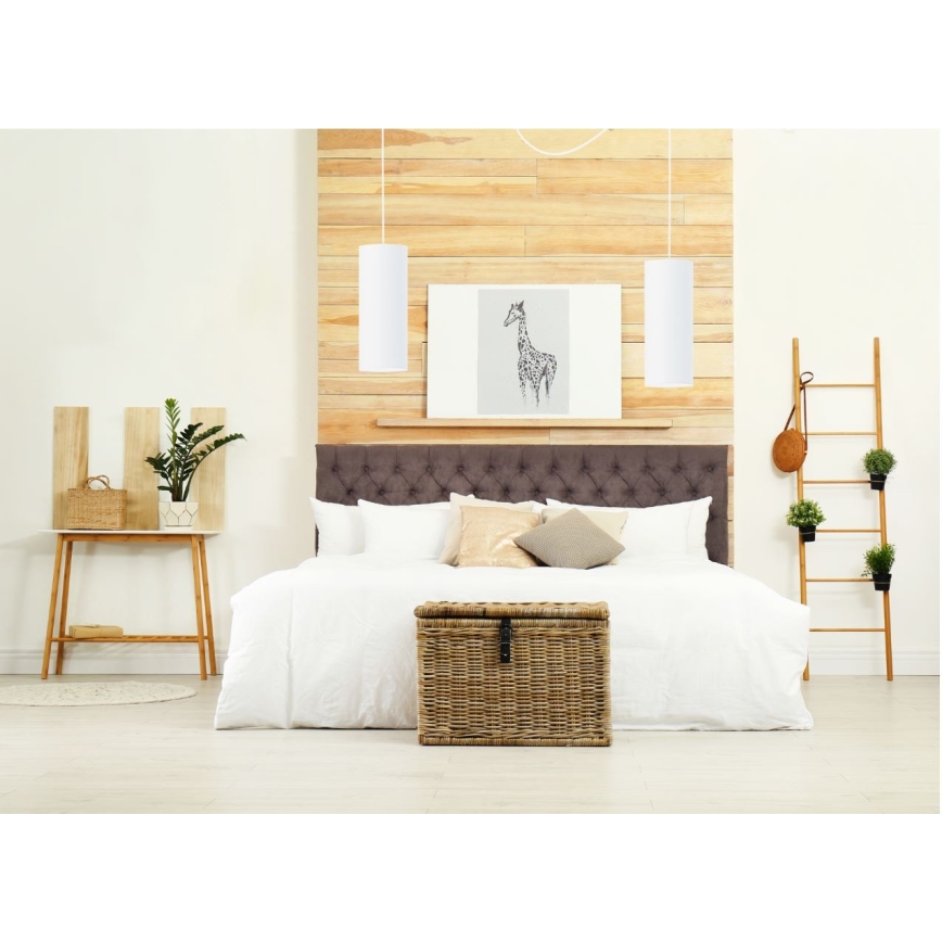 Pendel ZIK 2xE27/40W/230V edderkop hvid