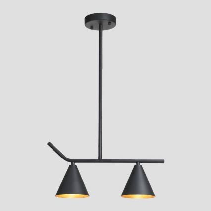 Pendellampe 2xE27/40W/230V sort