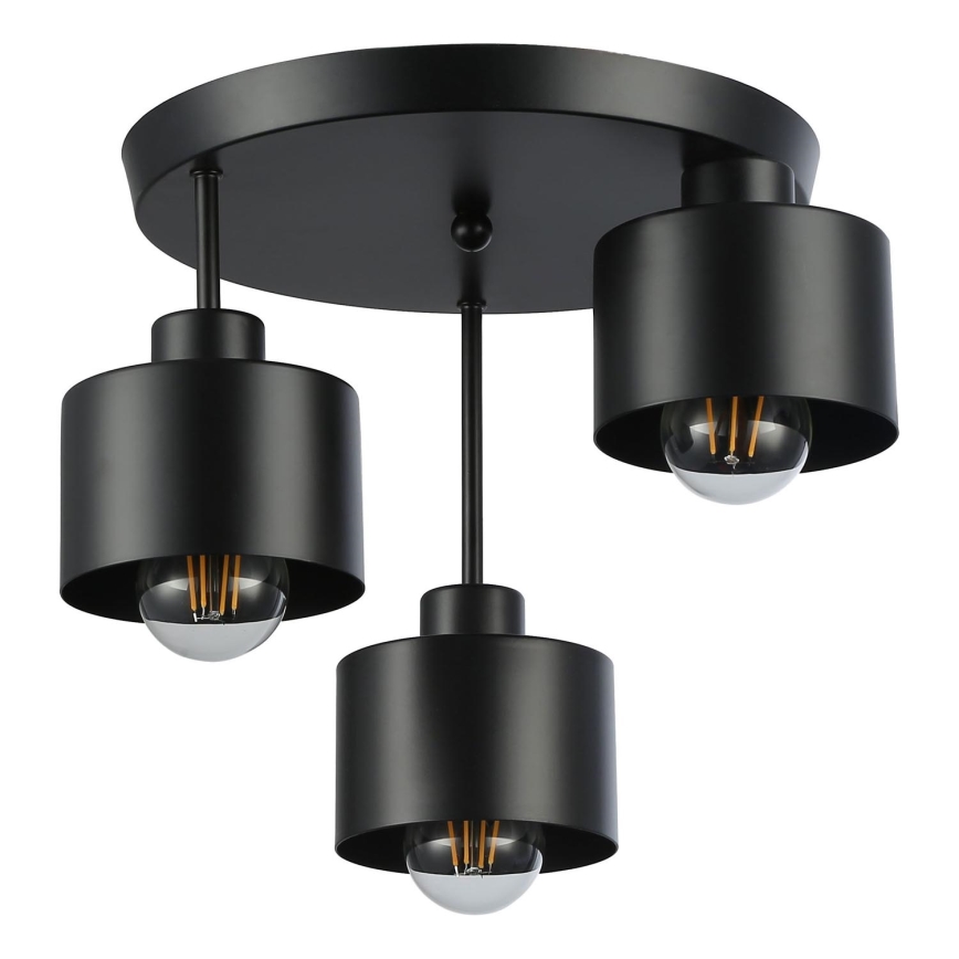 Pendellampe 3xE27/35W/230V diameter 30 cm sort