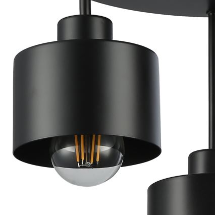 Pendellampe 3xE27/35W/230V diameter 30 cm sort