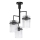 Pendellampe 3xE27/60W/230V sort/transparent