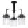 Pendellampe 3xE27/60W/230V sort/transparent