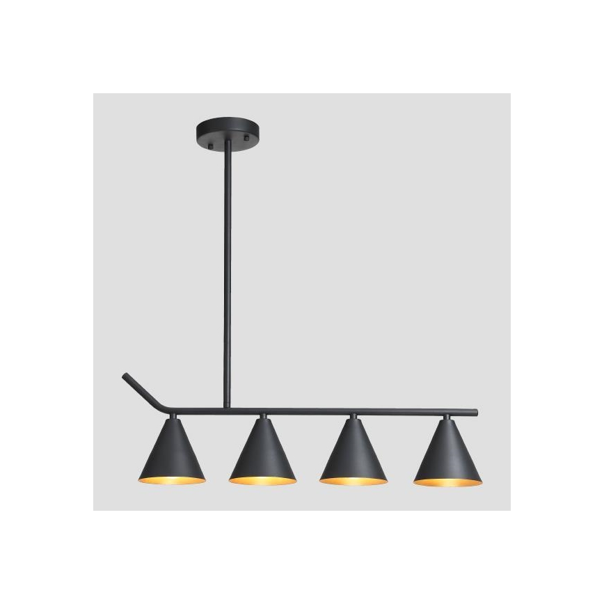 Pendellampe 4xΕ27/40W/230V sort