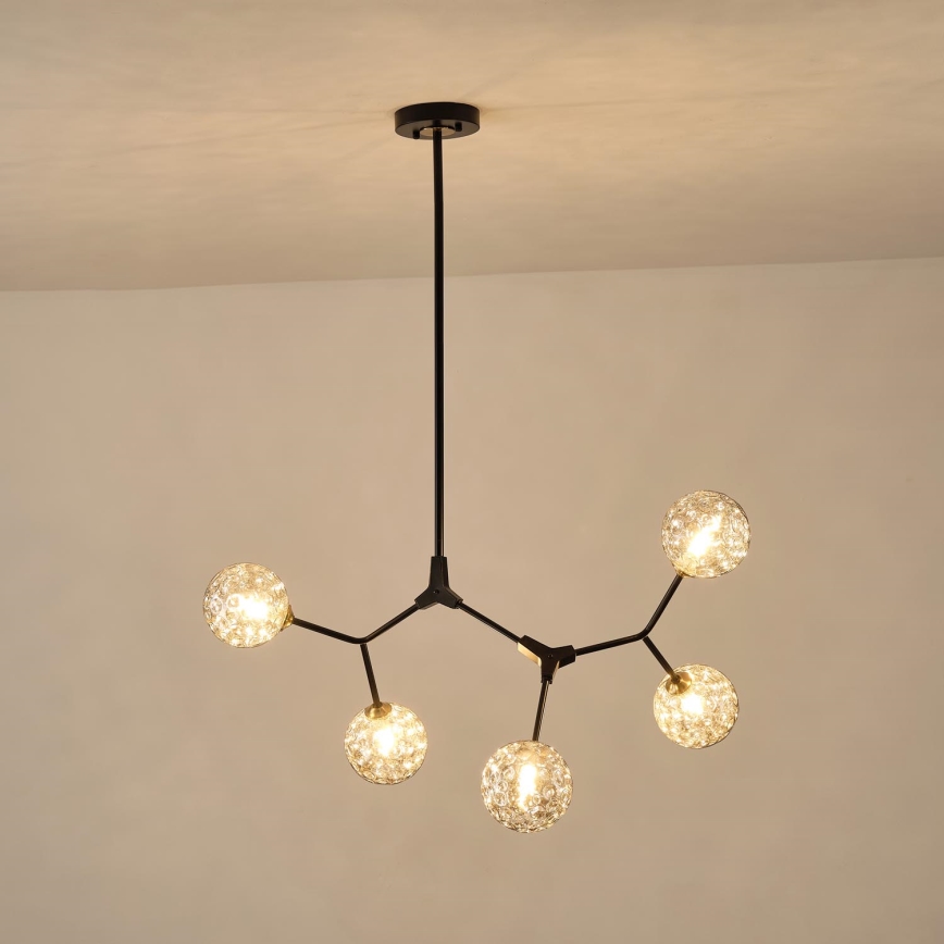 Pendellampe 5xG9/15W/230V grå