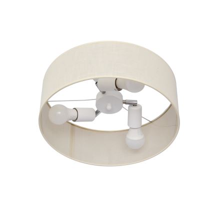 Pendellampe ALBA 3xE27/15W/230V cremefarvet