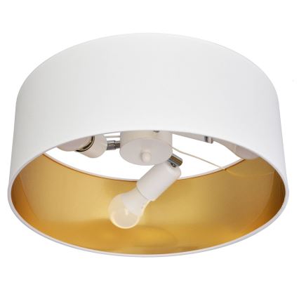 Pendellampe ALBA 3xE27/15W/230V hvid/gylden
